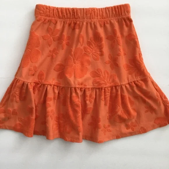 SO Kohl’s Women’s Orange Terry Cloth Skirt Size XS - Picture 2 of 6